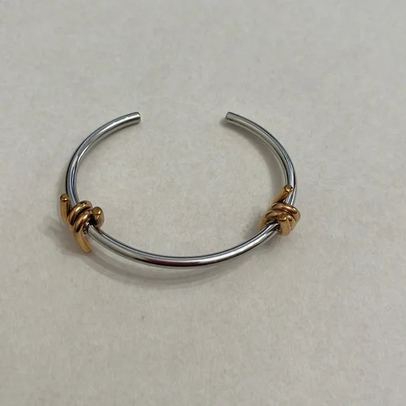 MVMT Jewelry Mvmt Womens Double Barbed Cuff Stainless Steel